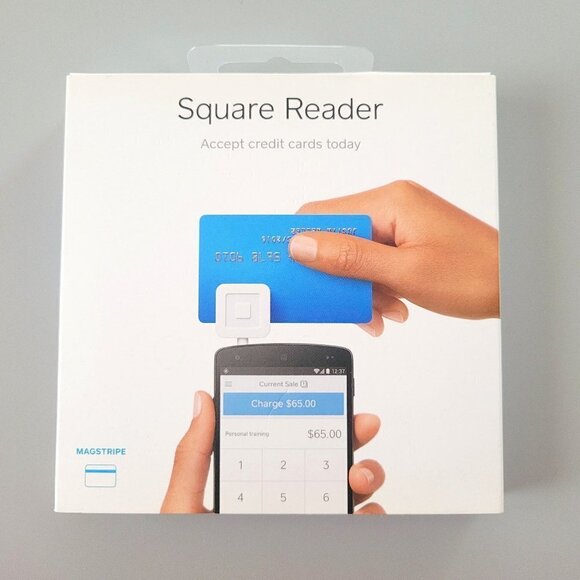 NEW Square Credit Card Reader Mobile Plug In White - Picture 1 of 6